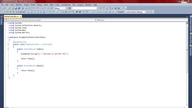 MVC development environment